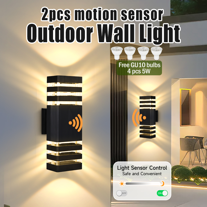 Outdoor Power Outlet Weatherproof - Sensörlü Işık Dış Mekan Duvar Lambası