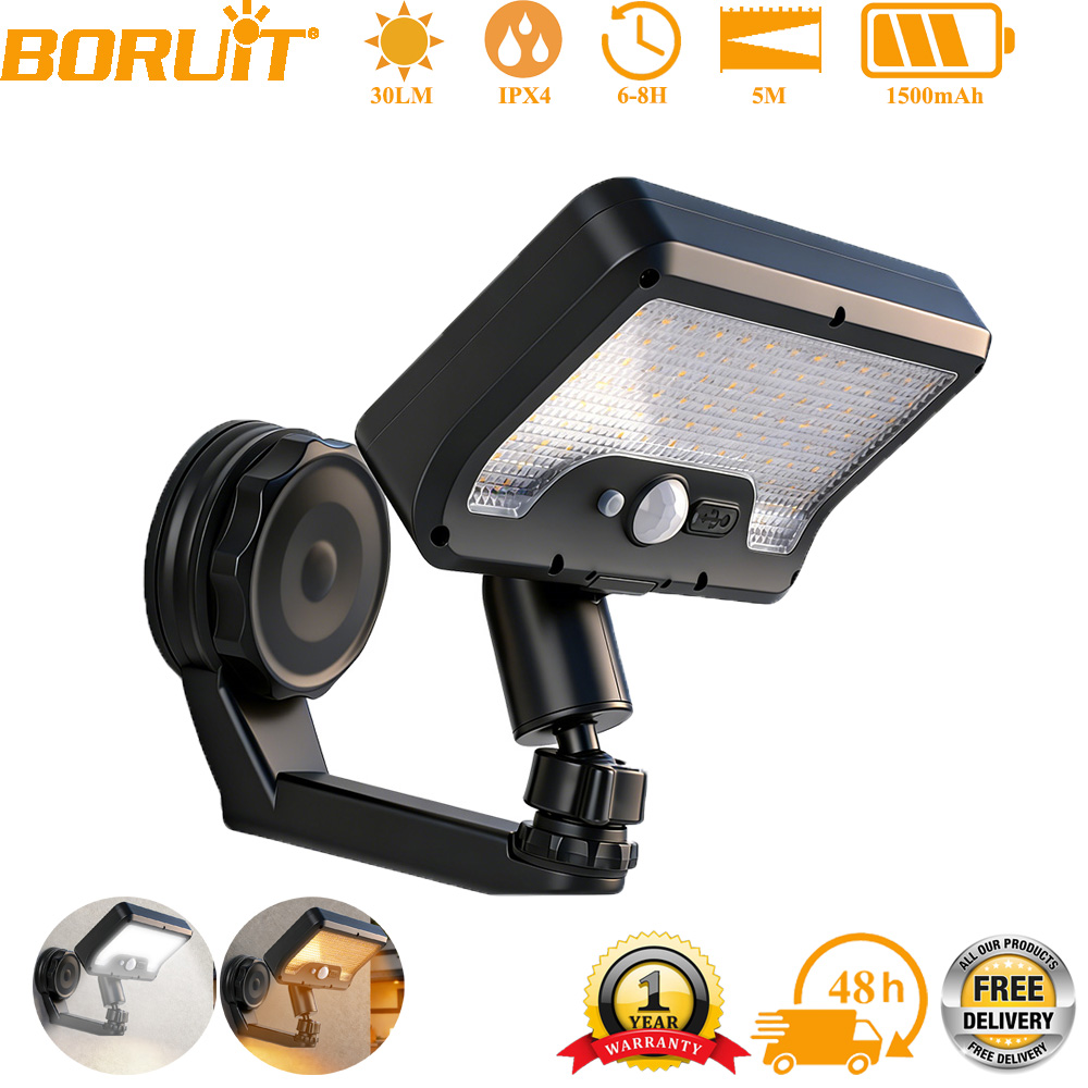 Outdoor Power Outlet Weatherproof - BORUiT Solar Klipsli Çift Kullanımlı Hareket
