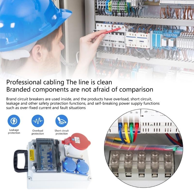 Outdoor Power Distributors - Y1UD Taşınabilir Anahtar Priz Kutusu Duvar