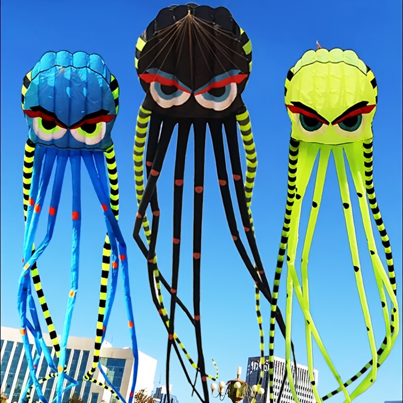 Outdoor Power Reel - 3D 8 Metrelik Ahtapot Uçurtma Büyük