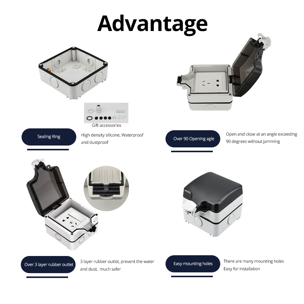 Wallpad IP66 Toz Geçirmez Su G - Outdoor Power Outlet Weatherproof incelemesi ve fiyatı