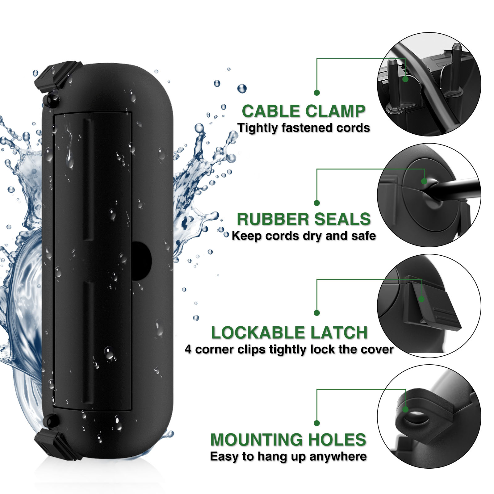 Küçük IP44 Su Geçirmez Dış Mek - Outdoor Power Strip With Cover incelemesi ve fiyatı