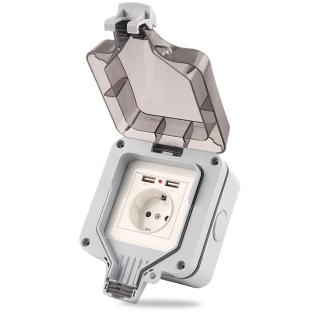 IP66 AB Standardı Alman Tarzı  - Outdoor Usb Power Outlet incelemesi ve fiyatı
