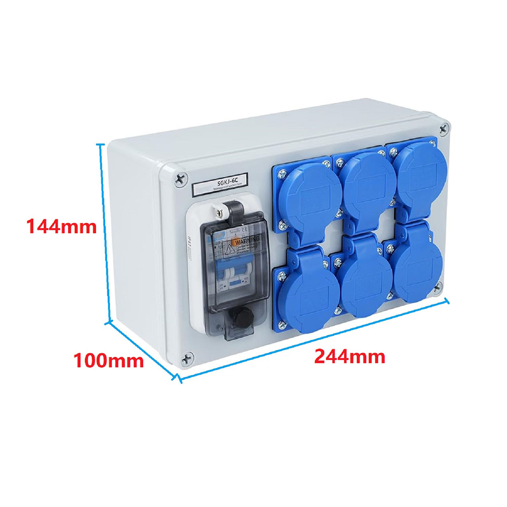 1PC IP54 Duvara Monte Edilen 6 - Outdoor Power Distributors incelemesi ve fiyatı